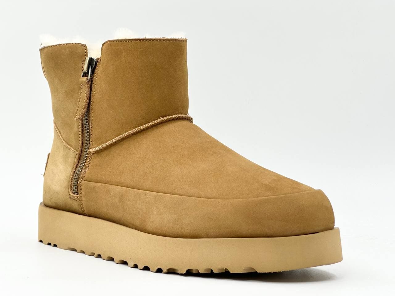 Classic Zip Mini Suede Boot