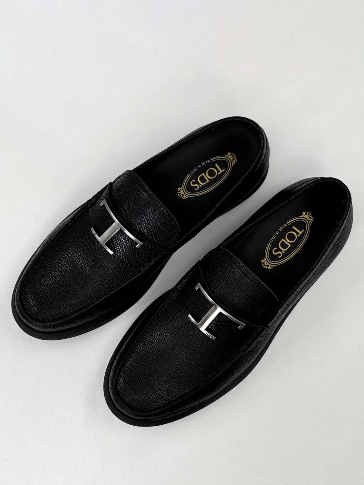 Tod’s Лоферы из кожи Черный
