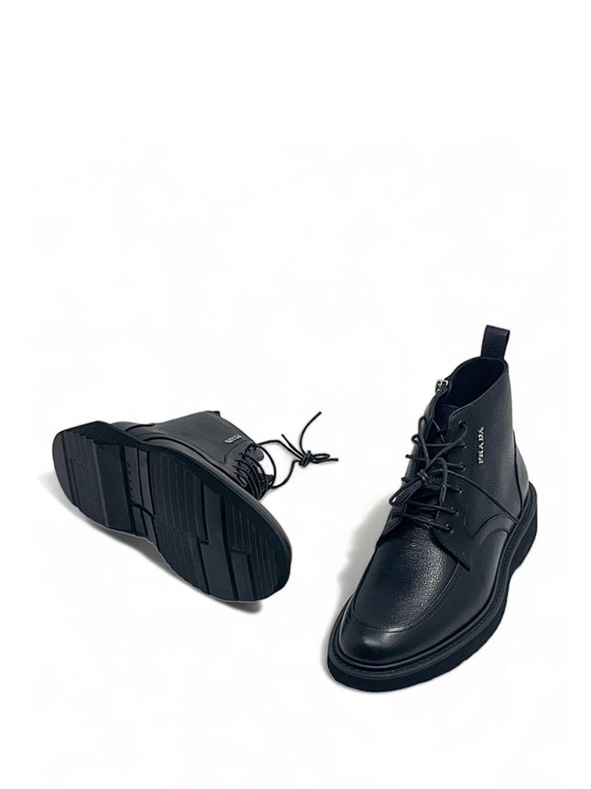 Prada Ботинки из кожи Черный