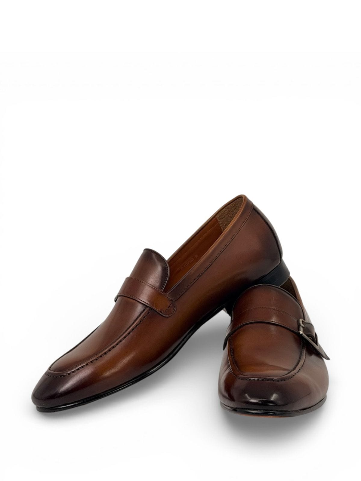Santoni Лоферы из кожи Коричневый