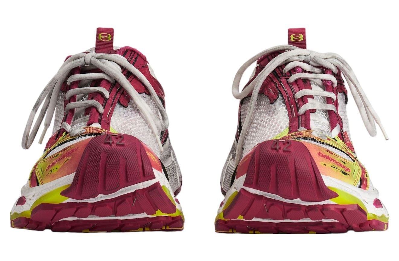Balenciaga Stapler Sneaker White Pink Yellow