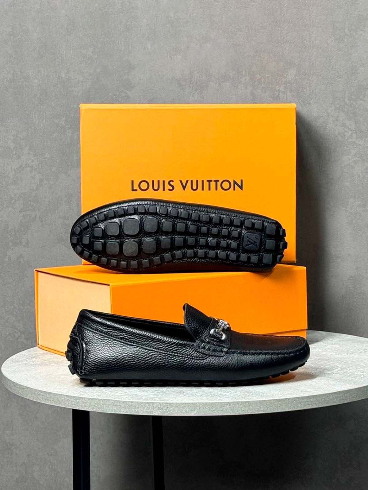 Louis Vuitton Мокасины из кожи Черный