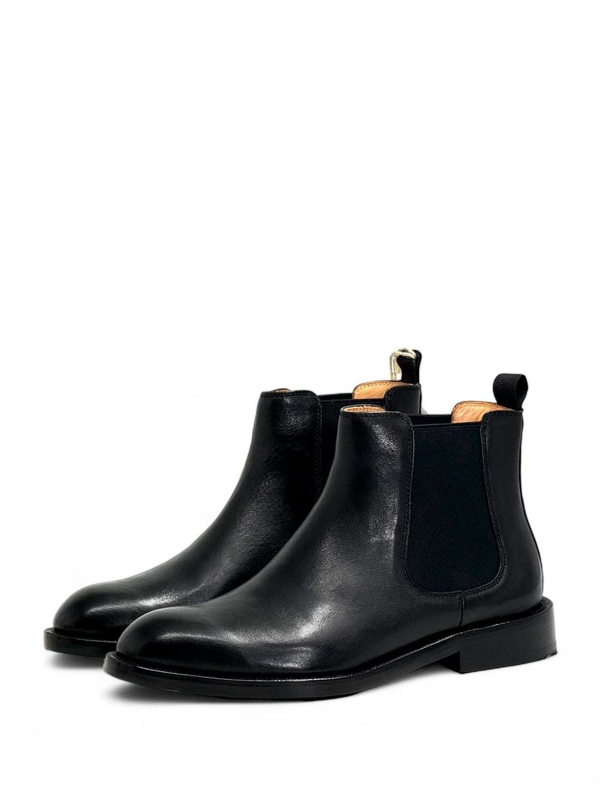 Brunello Cucinelli Челси из кожи Черный