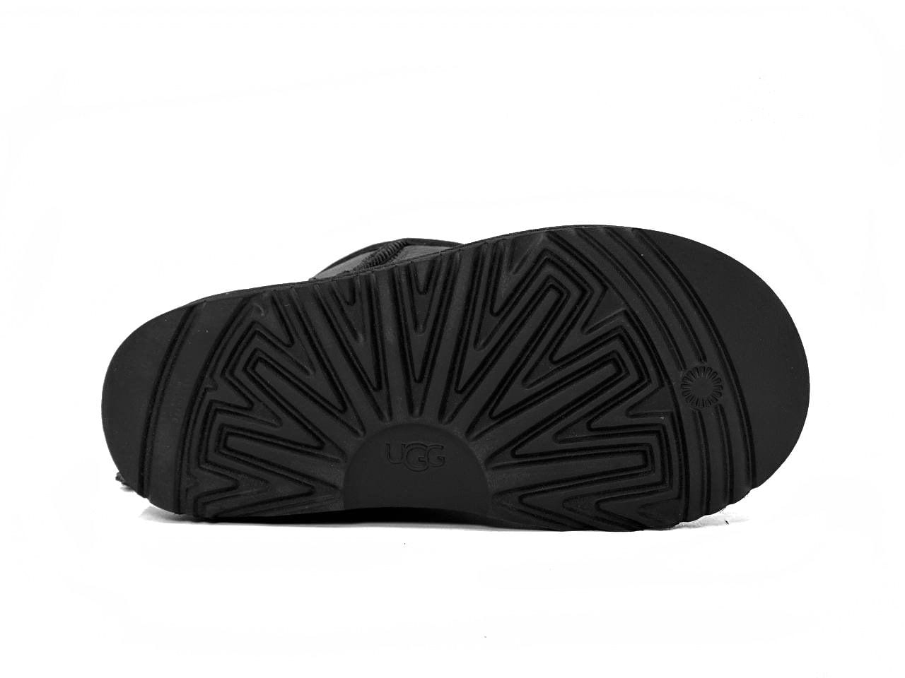 Kids Zip Metallic Black
