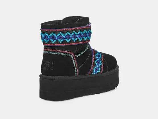 Classic Mini Braid Plat Boot Black