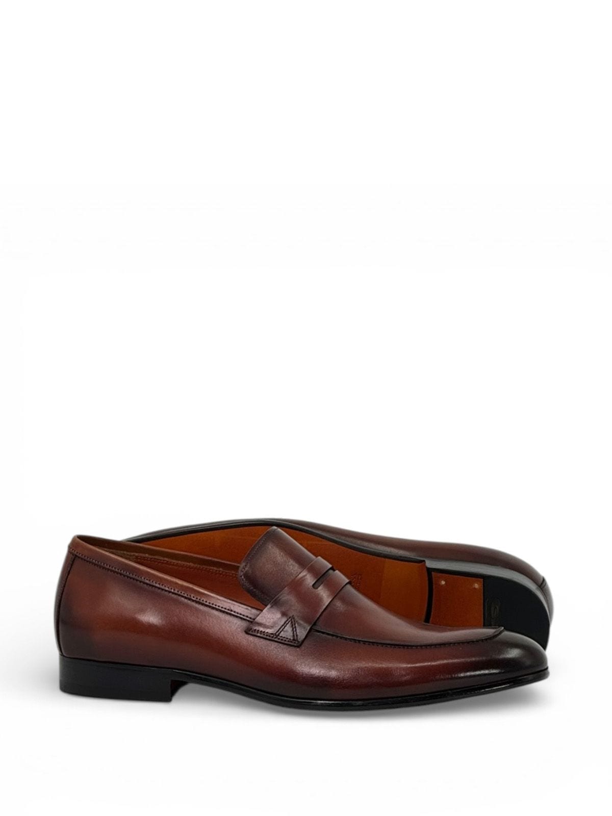 Santoni Лоферы из кожи Коричневый