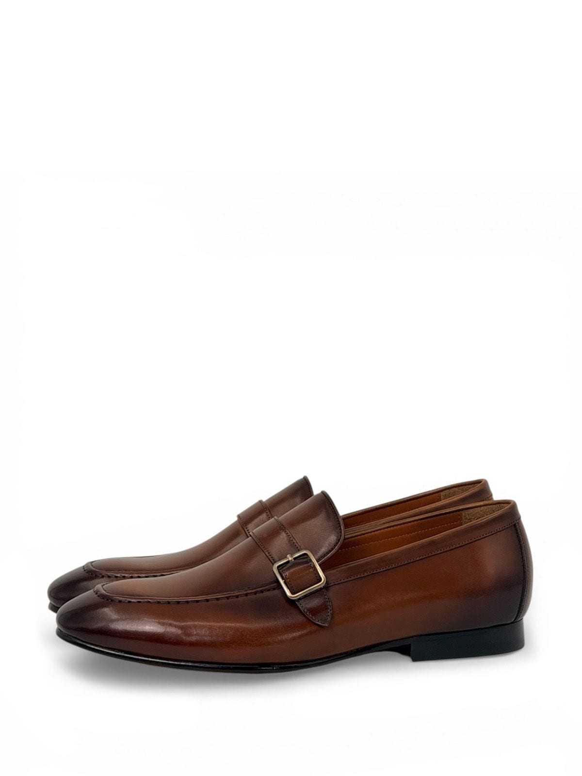 Santoni Лоферы из кожи Коричневый