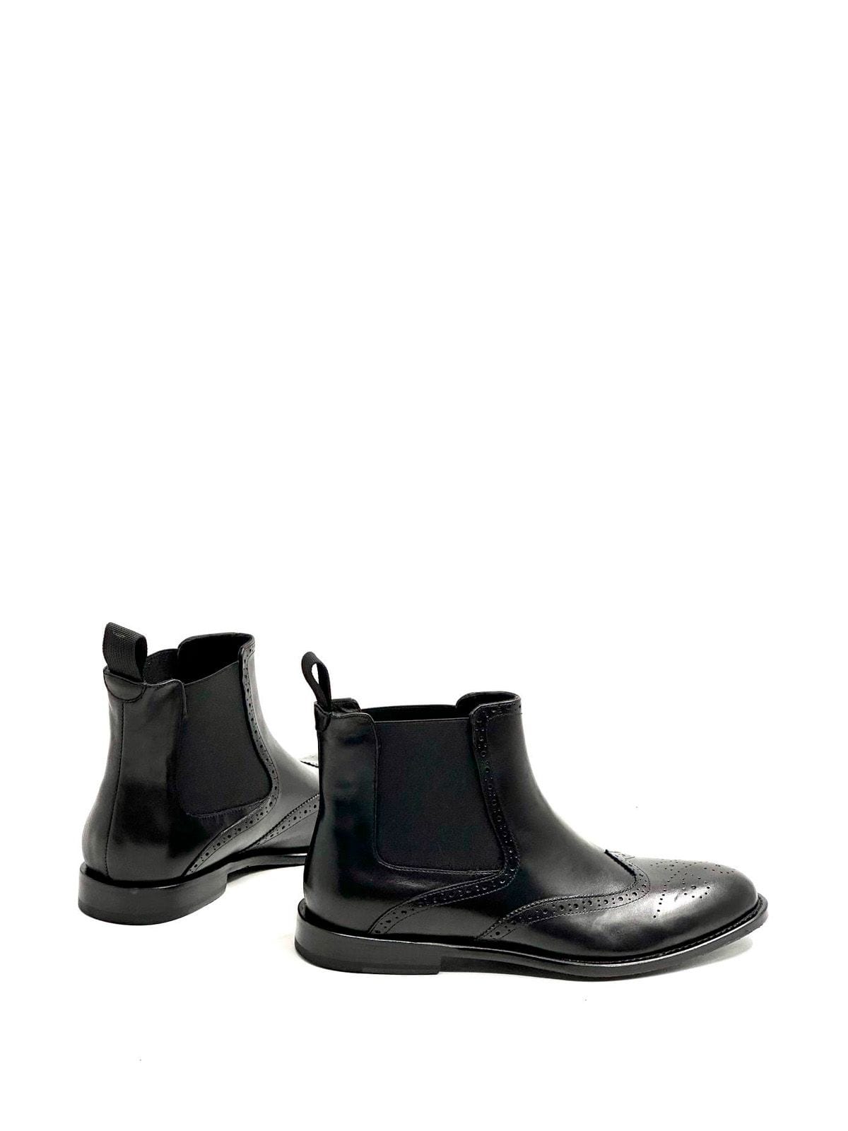 Prada Челси из кожи Черный