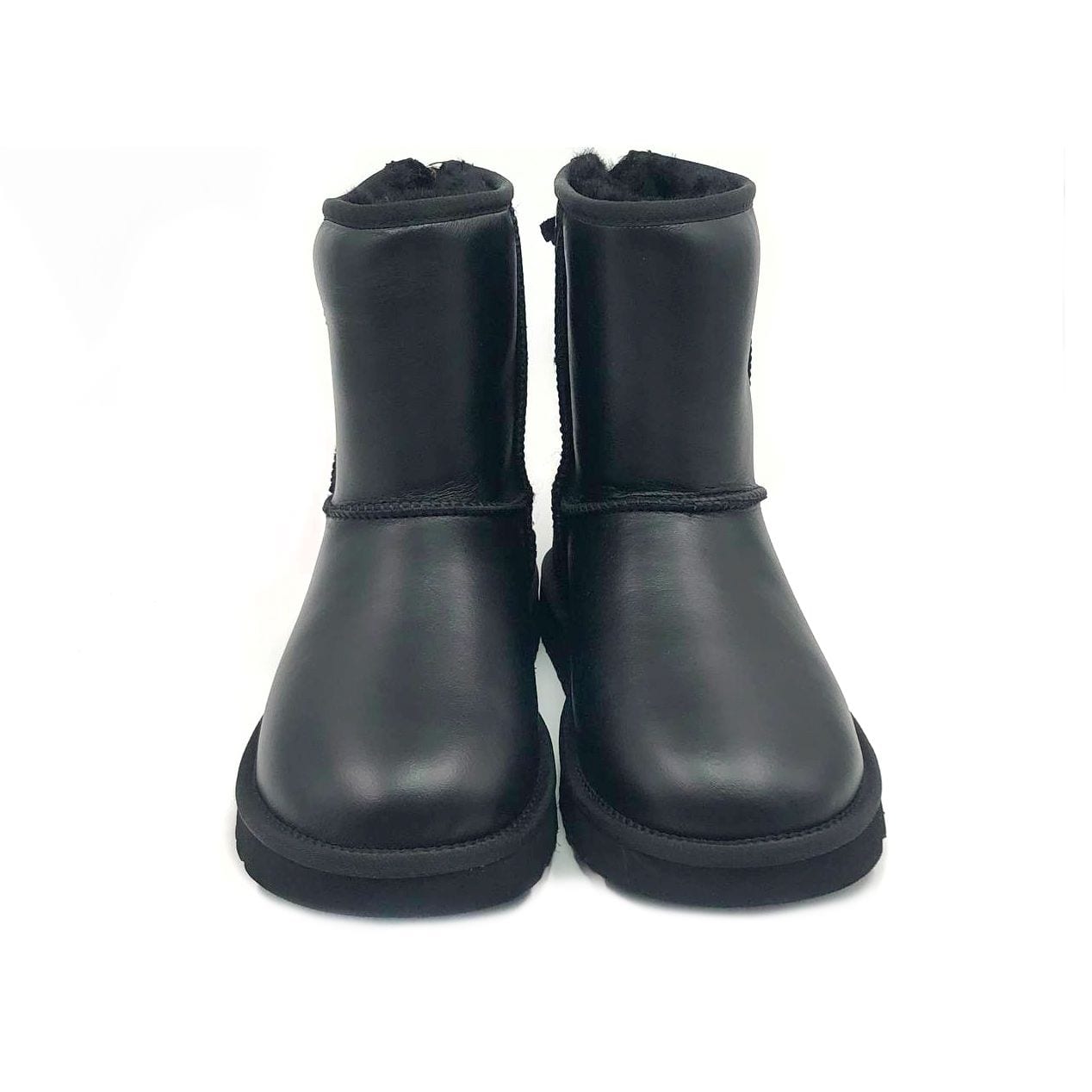 Man Classic Mini Zip Metallic Black