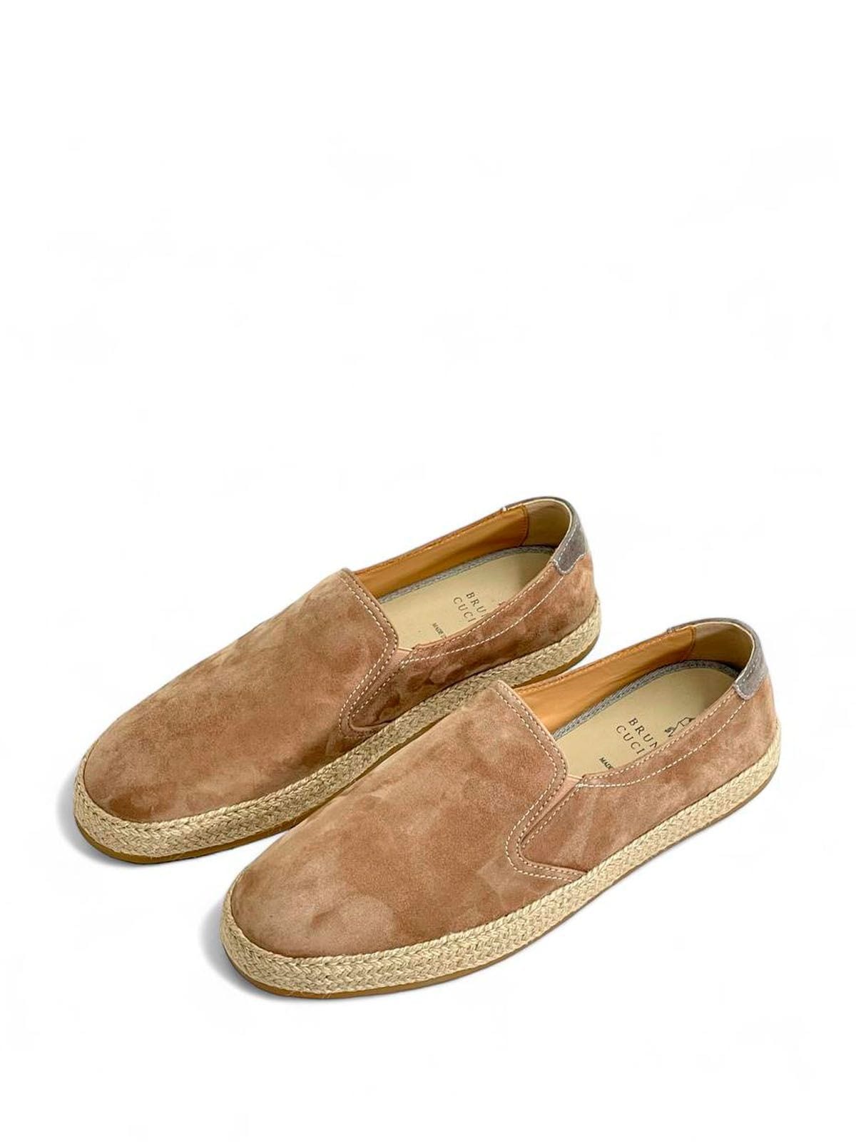 Brunello Cucinelli Эспадрильи из замши Бежевый
