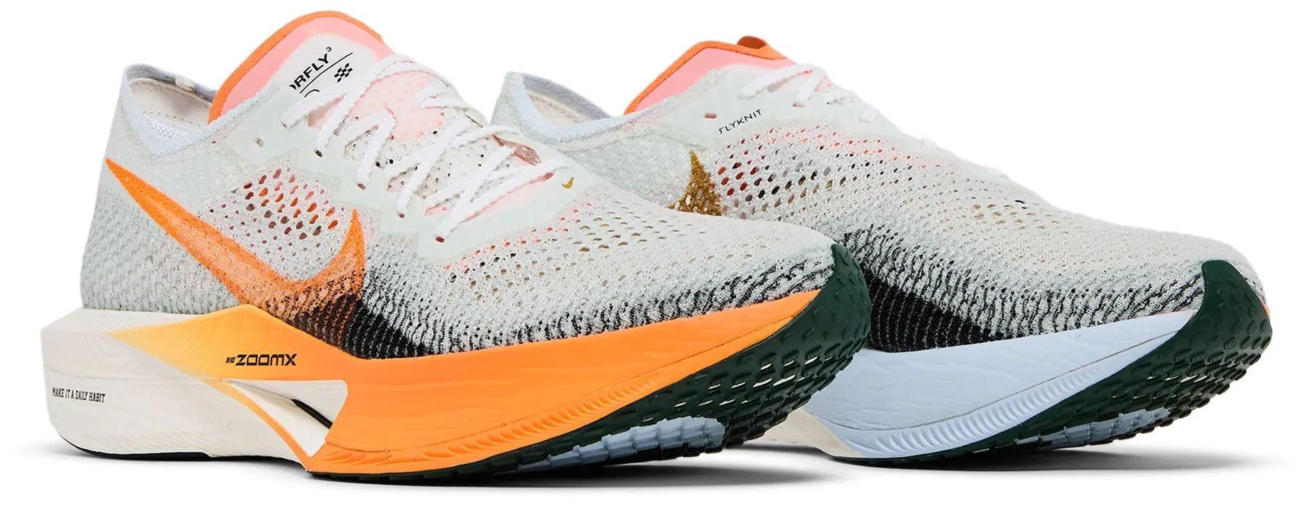 NIKE ZoomX VaporFly Sea Glass Bright Mandarin
