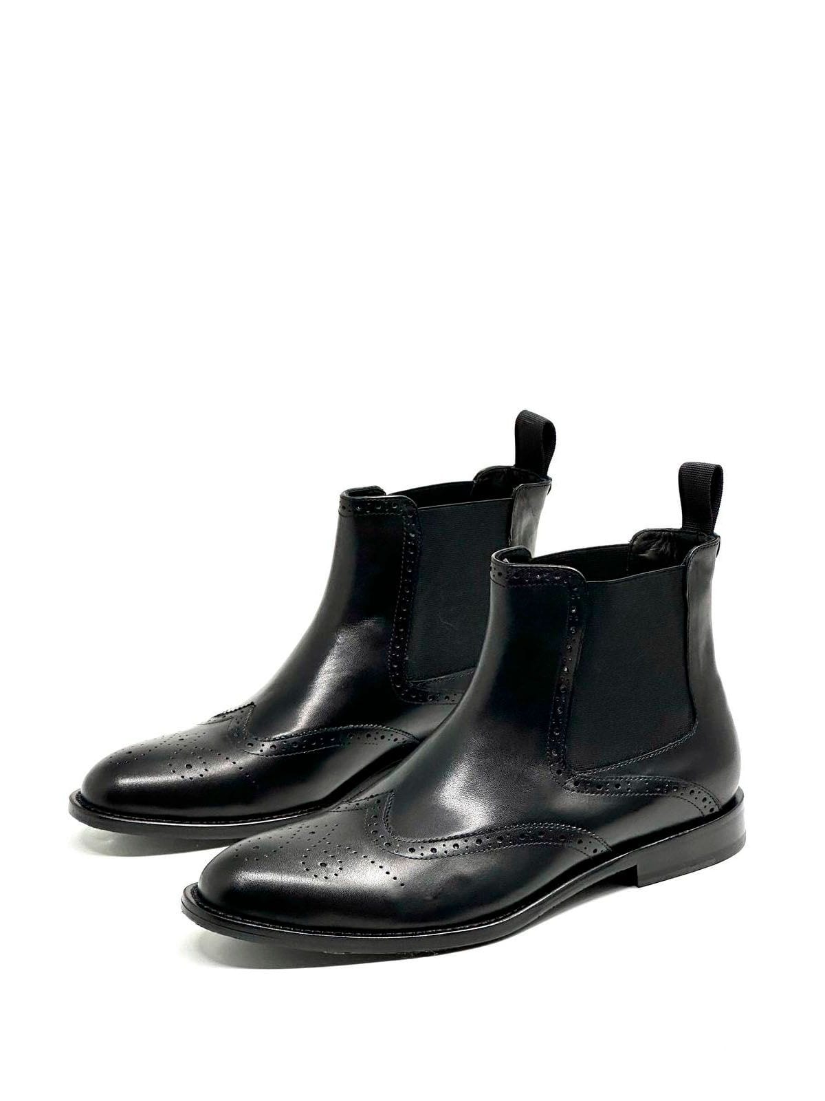 Prada Челси из кожи Черный