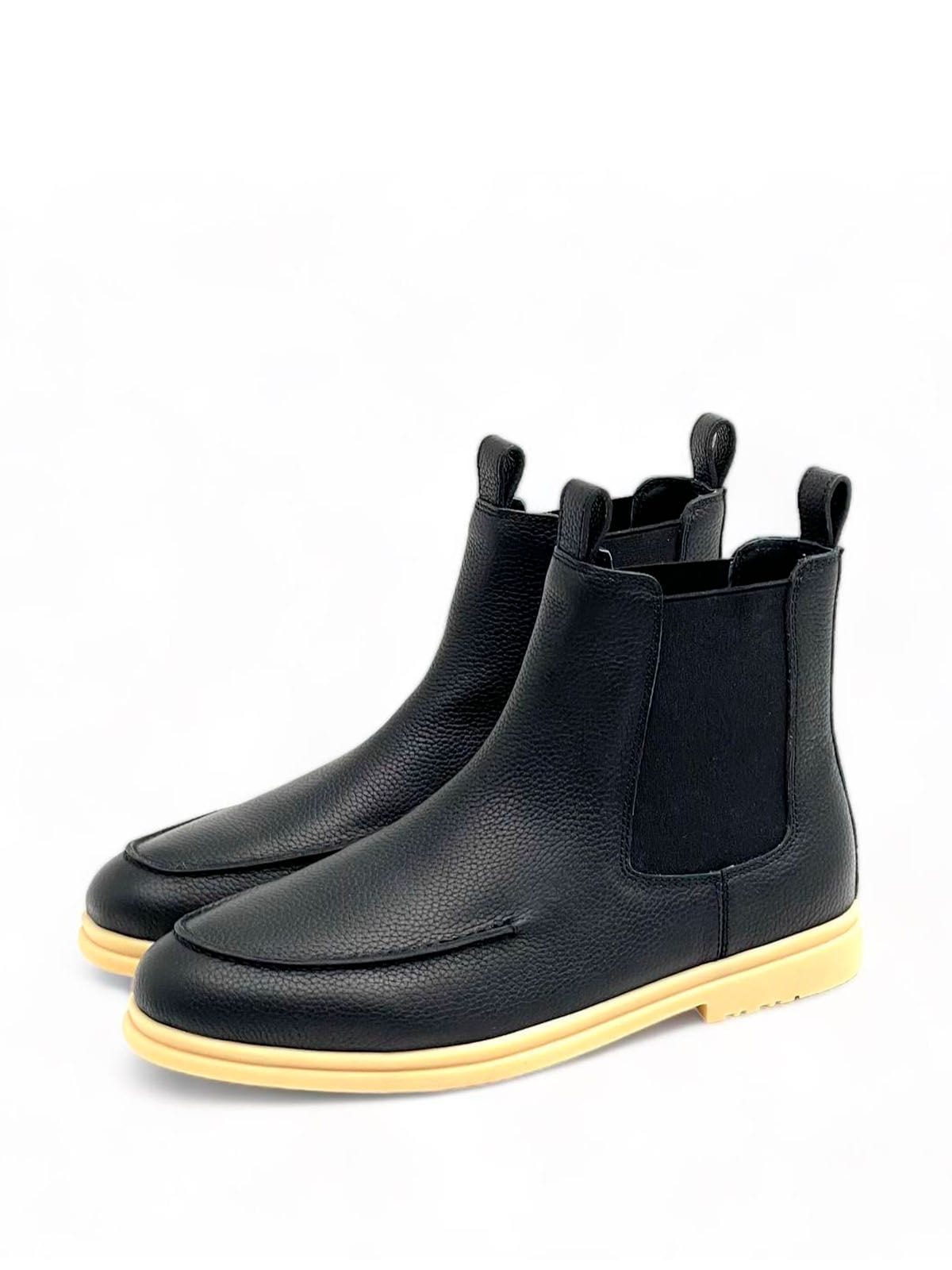 Loro Piana Челси из кожи Синий