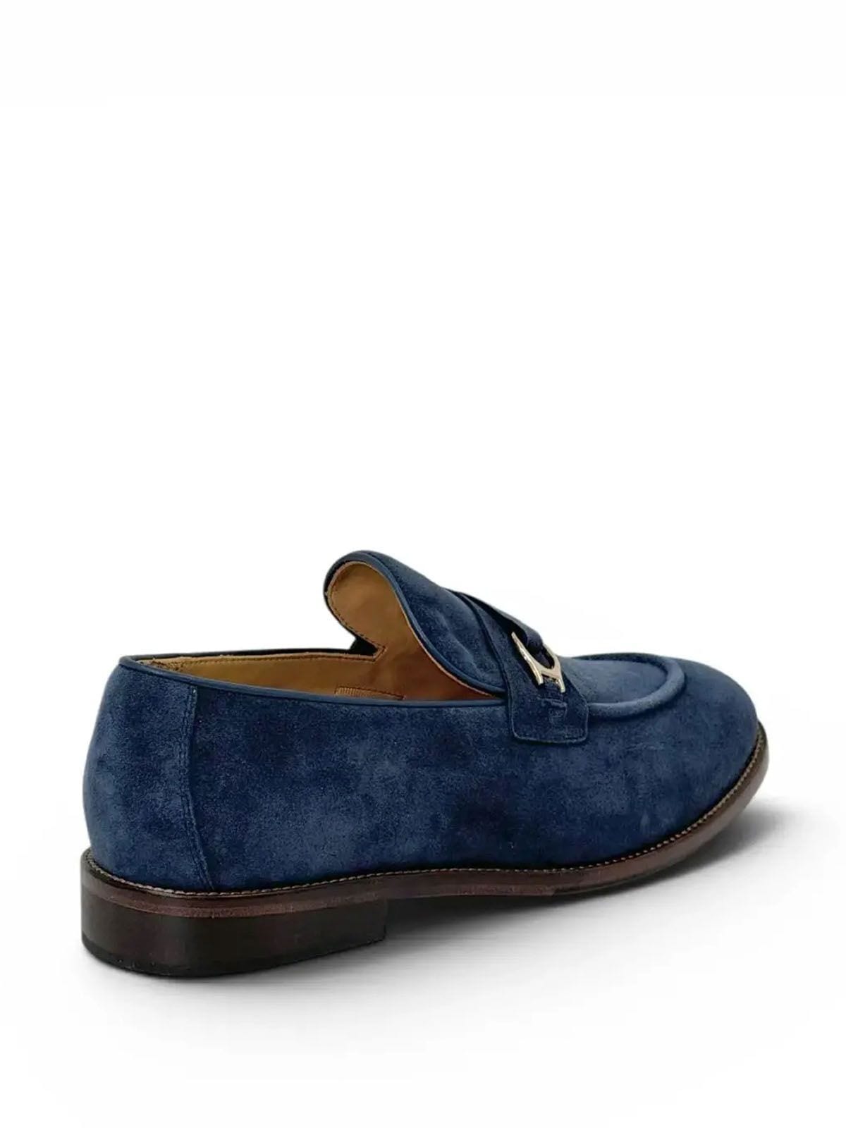Brunello Cucinelli Лоферы из замши Синий