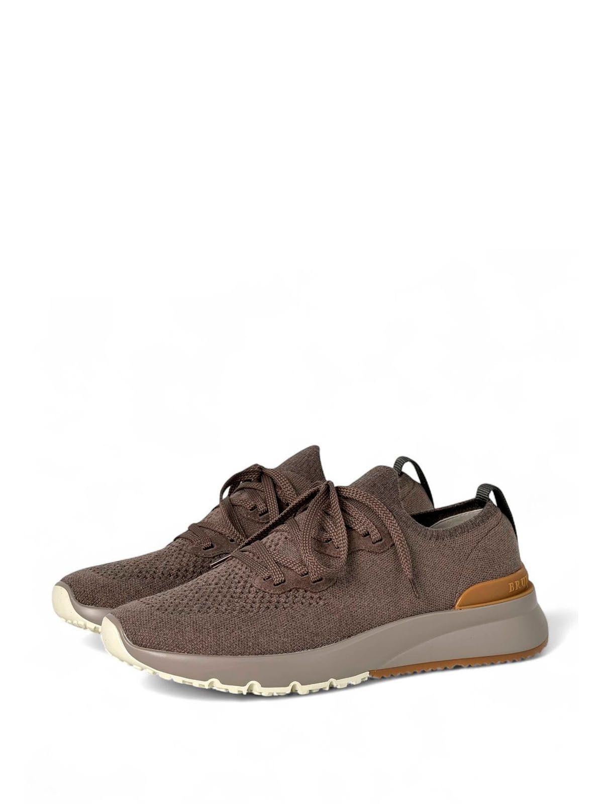Brunello Cucinelli Кроссовки из текстиля Коричневый