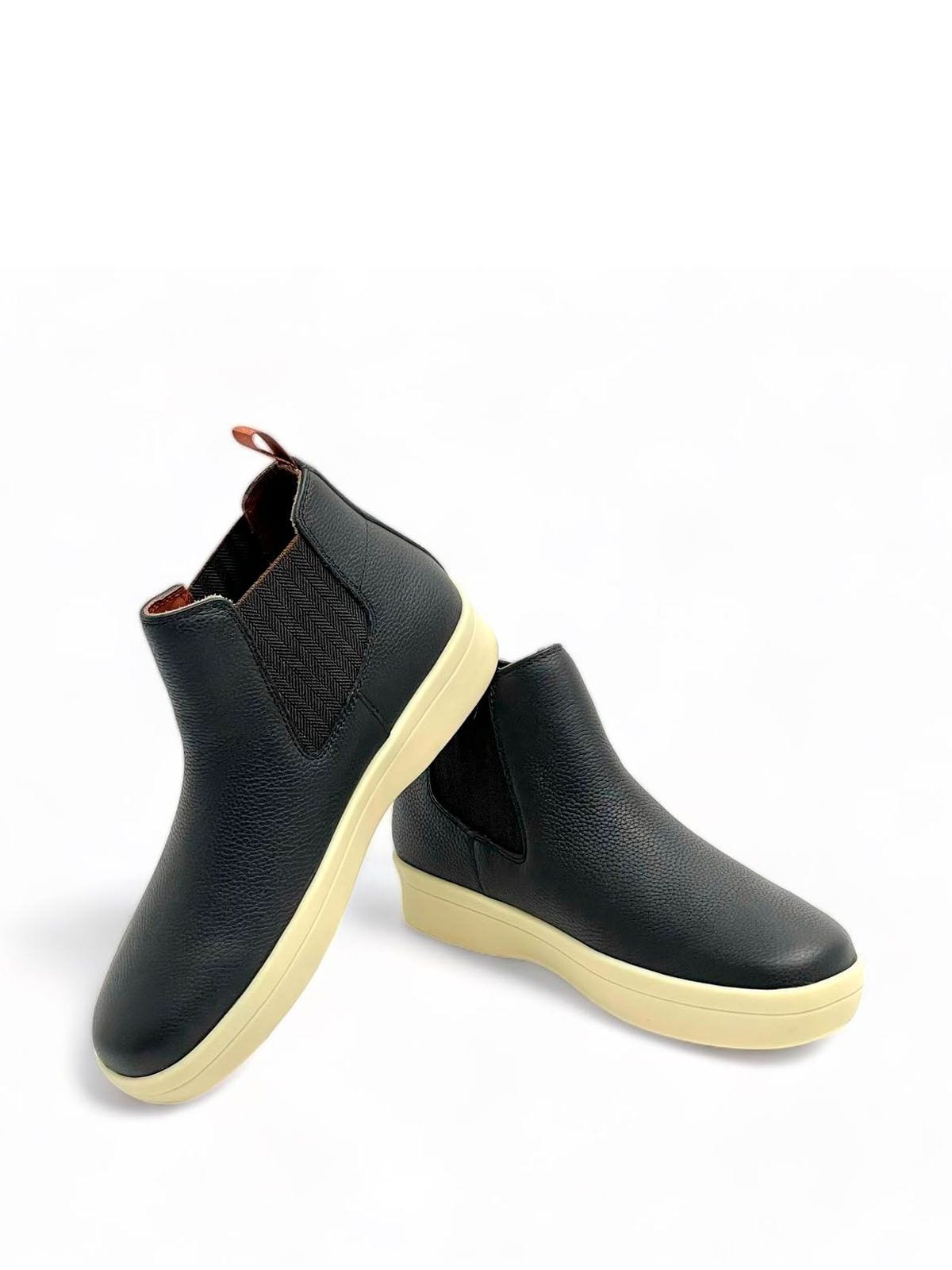 Loro Piana Челси из кожи Черный