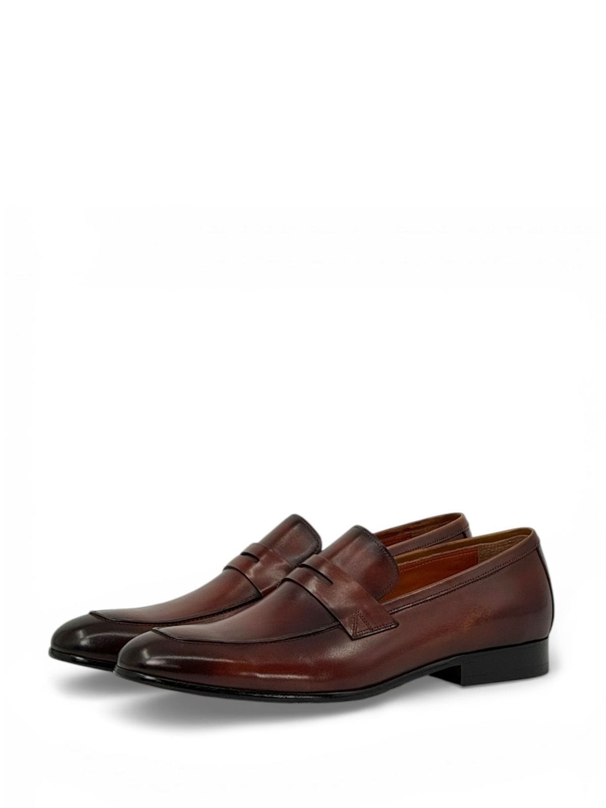 Santoni Лоферы из кожи Коричневый