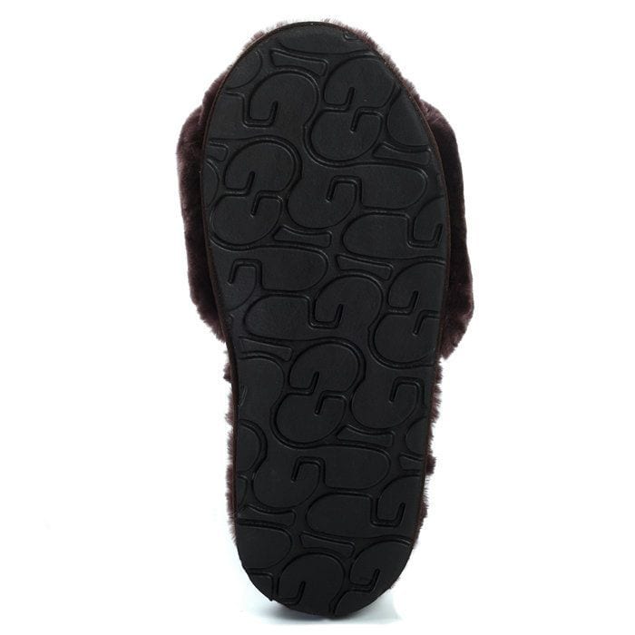 Fluff Slide Slippers Chocolate
