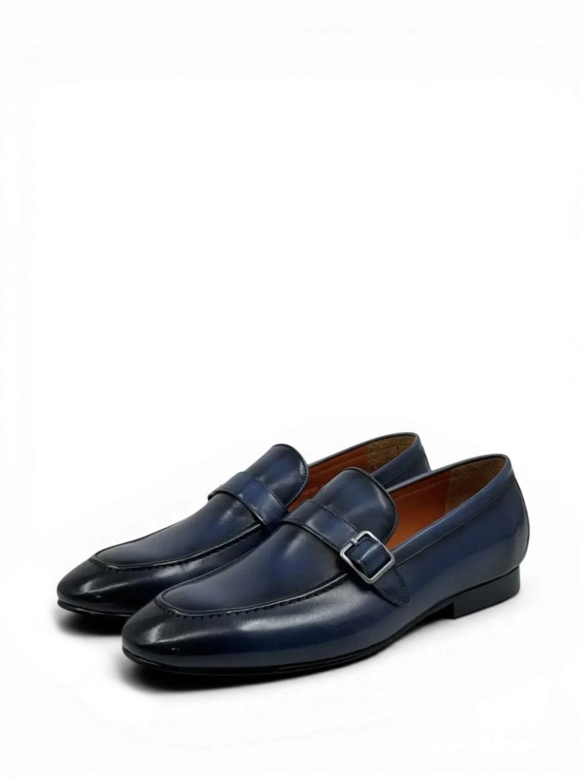 Santoni Лоферы из кожи Синий