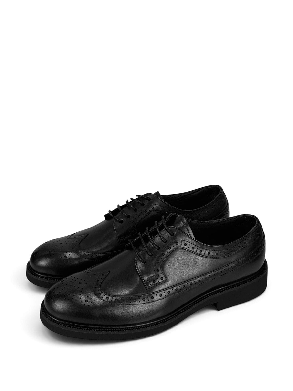 Ermenegildo Zegna Дерби из кожи Черный