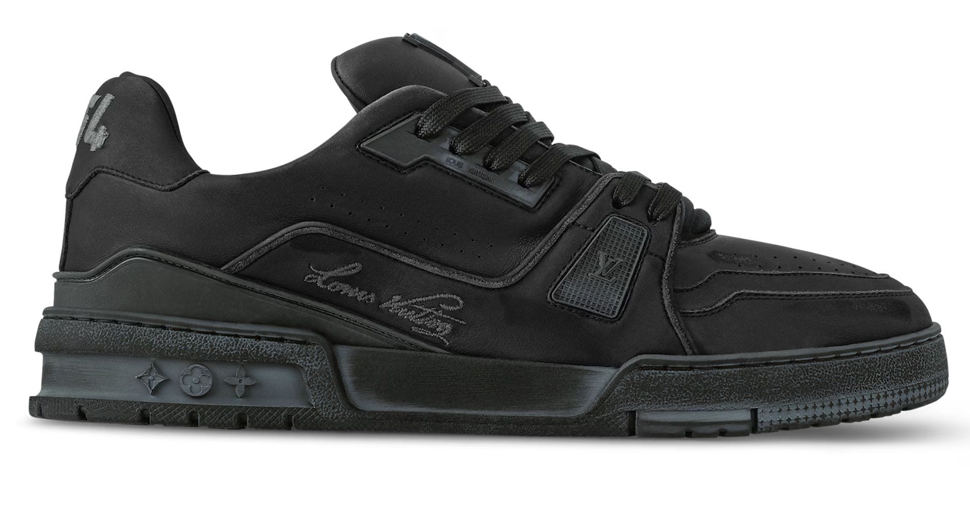 Louis Vuitton Trainer Low Distressed Noir