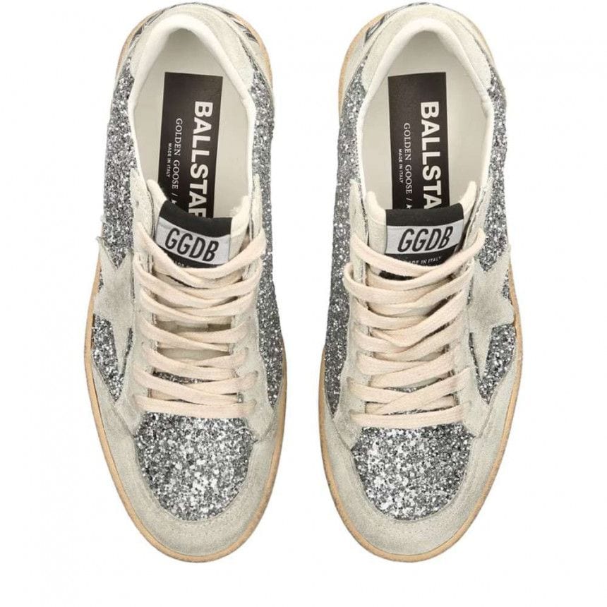 Golden Goose Superstar Ball Star and Glitter Heel Tab