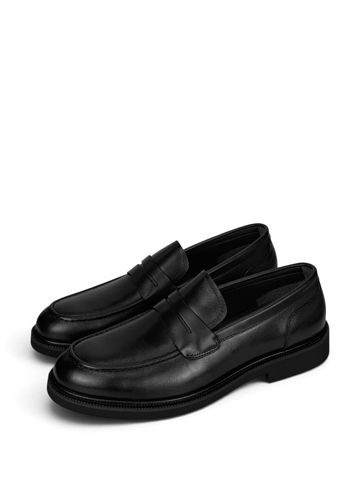 Ermenegildo Zegna Лоферы из кожи Черный