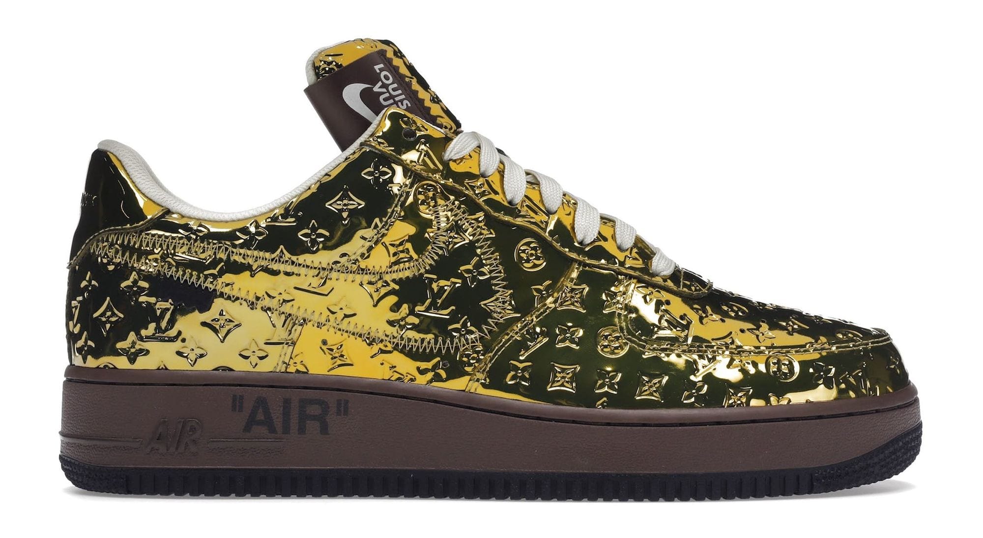 NIKE Air Force 1 Low x Louis Vuitton Metallic Gold