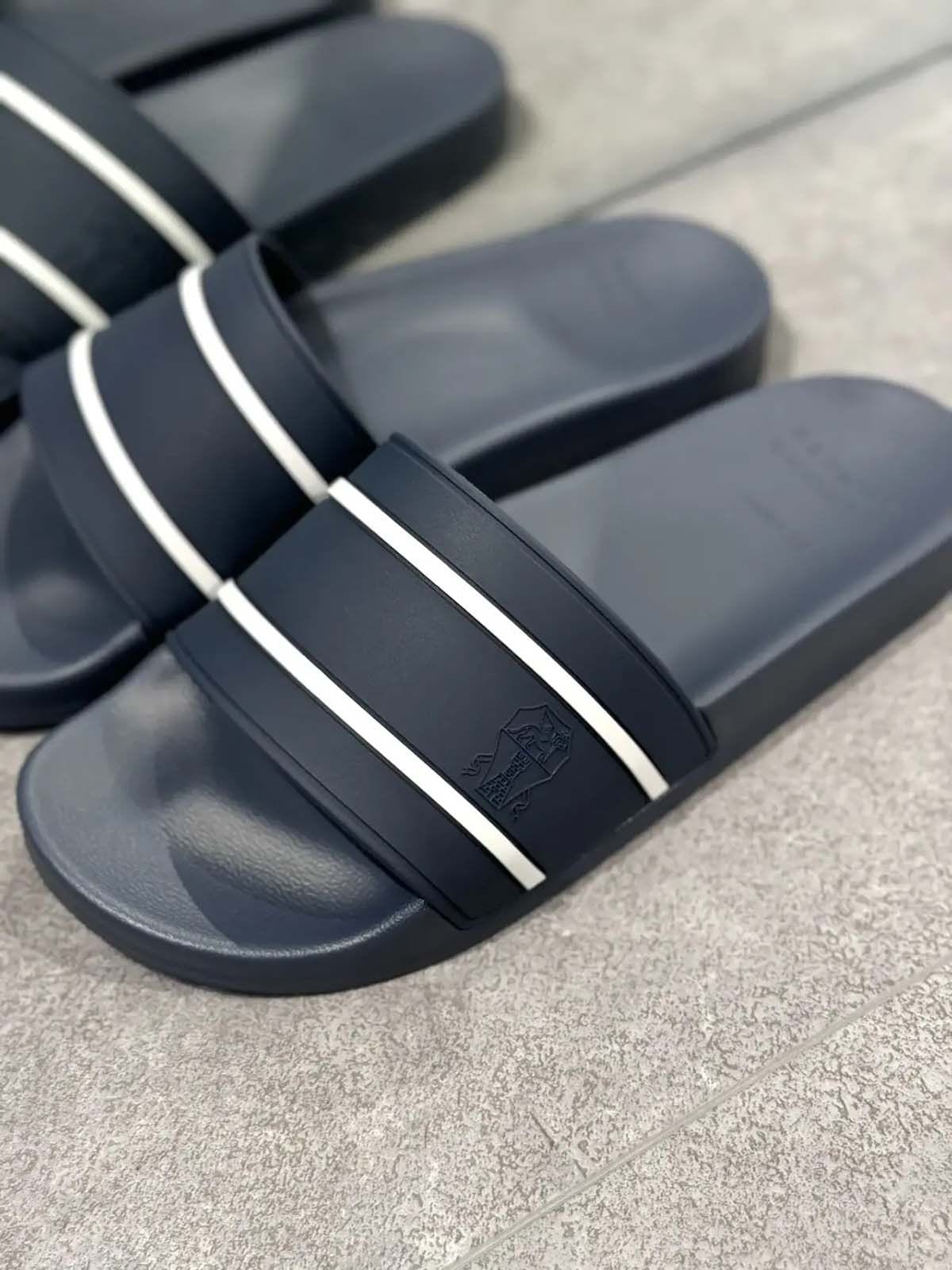 Brunello Cucinelli Шлепанцы из резины Синий