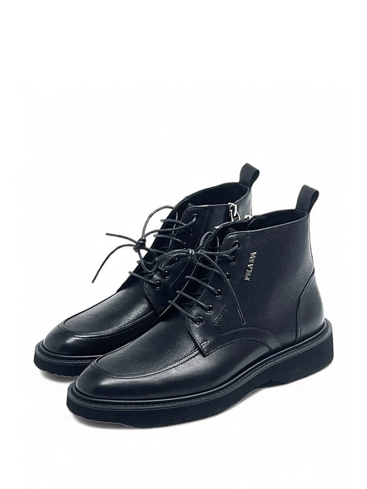 Prada Ботинки из кожи Черный