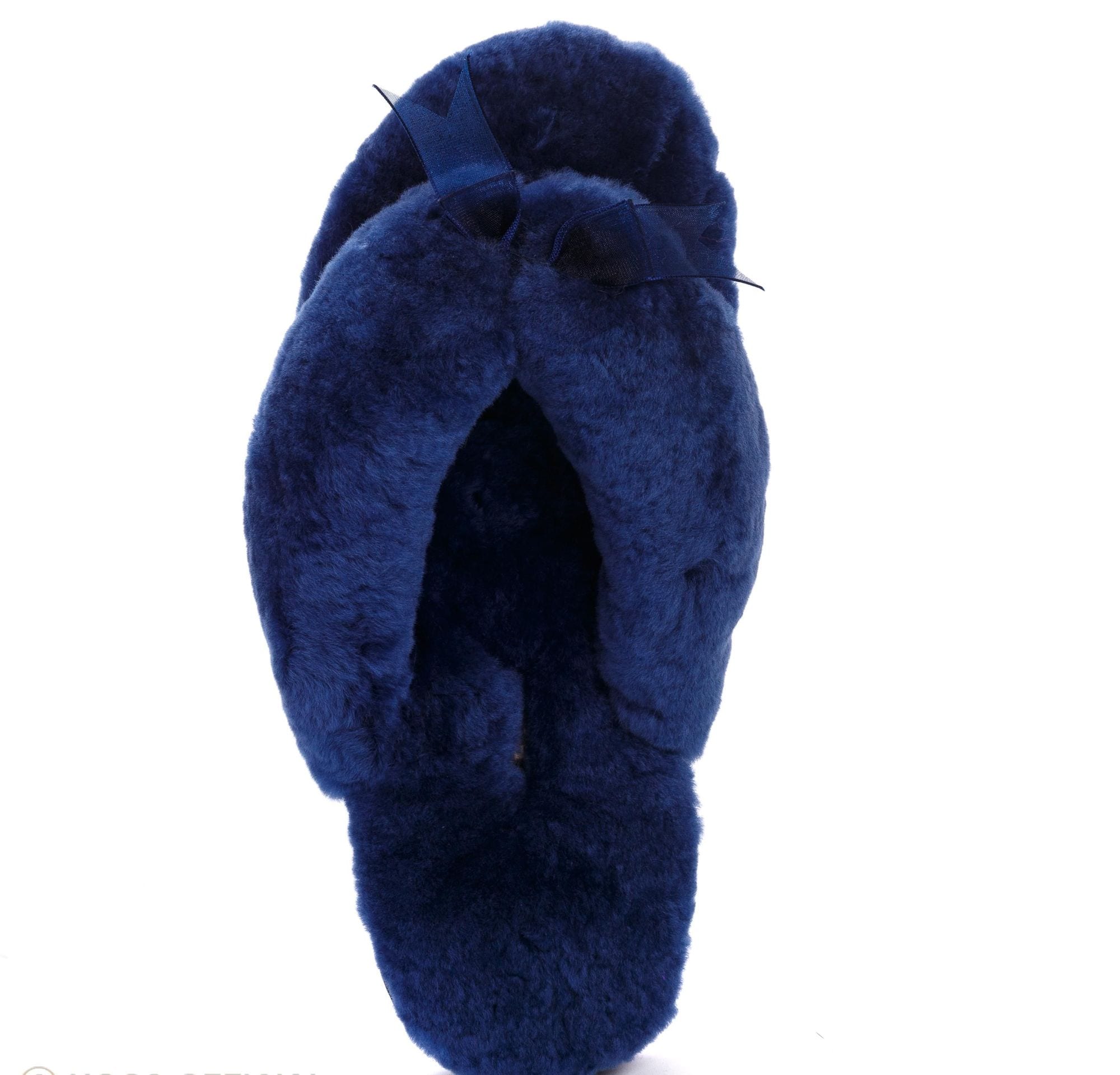 FLUFF FLIP FLOP II Navy blue