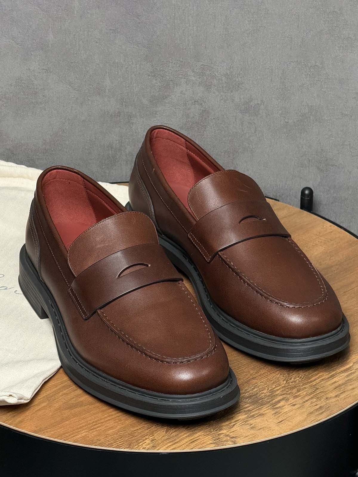 Loro Piana Лоферы из кожи Коричневый
